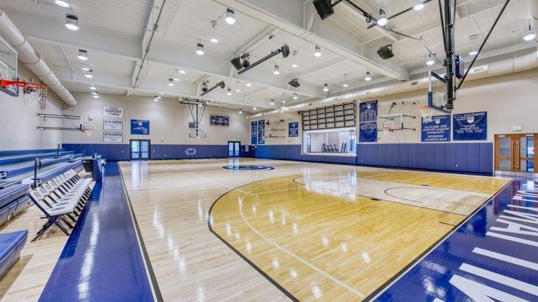 The gymnasium at the PAW Center, where the men’s basketball summer clinic on Aug. 5 and 6.